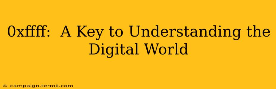 0xffff:  A Key to Understanding the Digital World