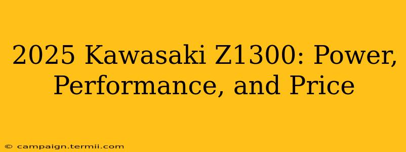 2025 Kawasaki Z1300: Power, Performance, and Price