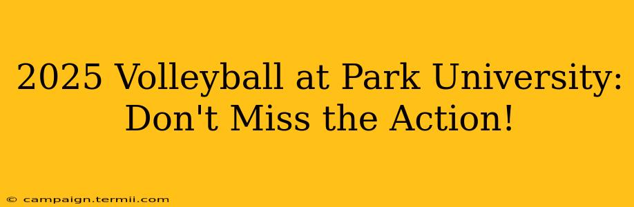 2025 Volleyball at Park University: Don't Miss the Action!