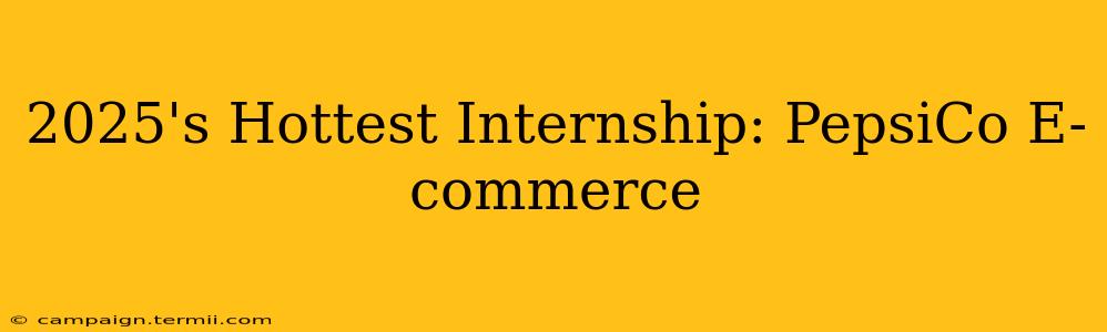 2025's Hottest Internship: PepsiCo E-commerce