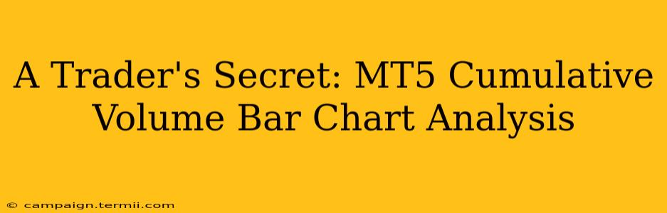 A Trader's Secret: MT5 Cumulative Volume Bar Chart Analysis