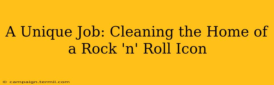 A Unique Job: Cleaning the Home of a Rock 'n' Roll Icon