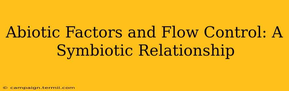 Abiotic Factors and Flow Control: A Symbiotic Relationship