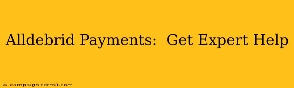 Alldebrid Payments:  Get Expert Help