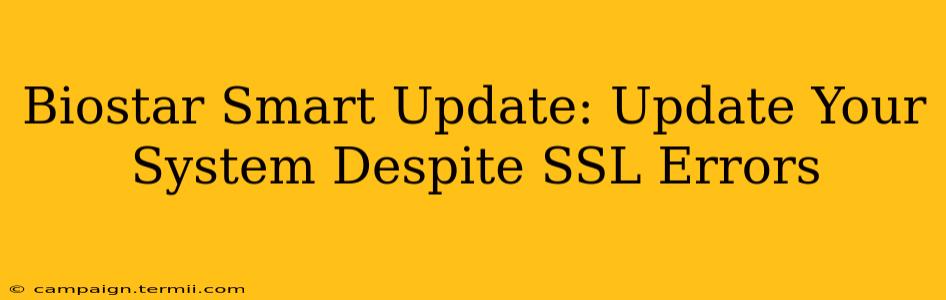 Biostar Smart Update: Update Your System Despite SSL Errors