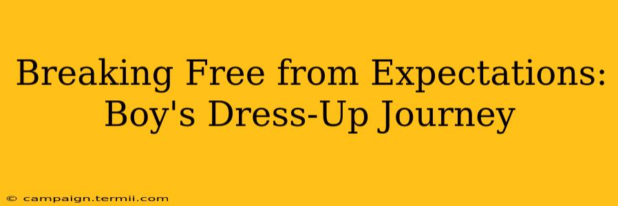 Breaking Free from Expectations: Boy's Dress-Up Journey