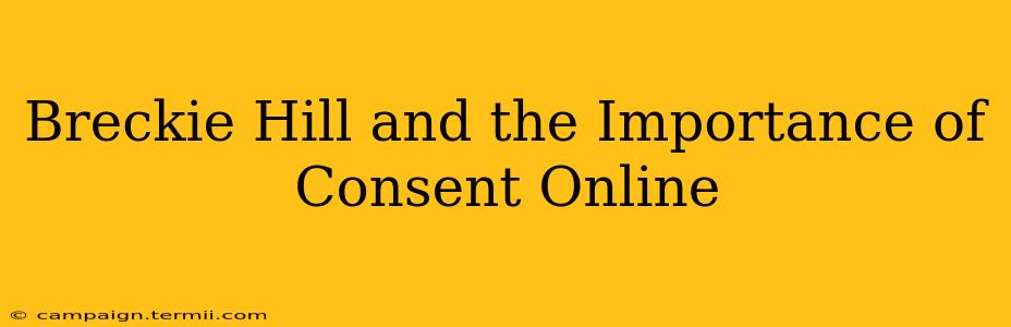 Breckie Hill and the Importance of Consent Online