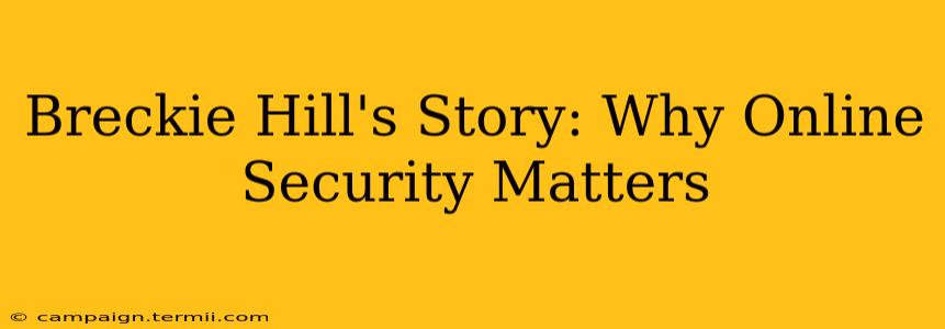 Breckie Hill's Story: Why Online Security Matters