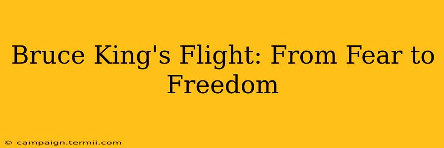 Bruce King's Flight: From Fear to Freedom