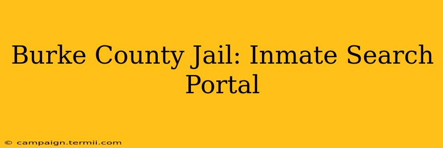 Burke County Jail: Inmate Search Portal