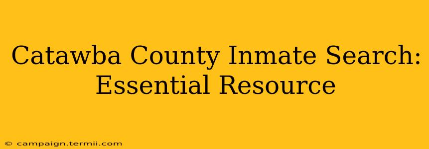 Catawba County Inmate Search: Essential Resource