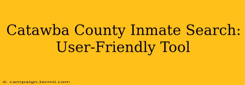 Catawba County Inmate Search: User-Friendly Tool