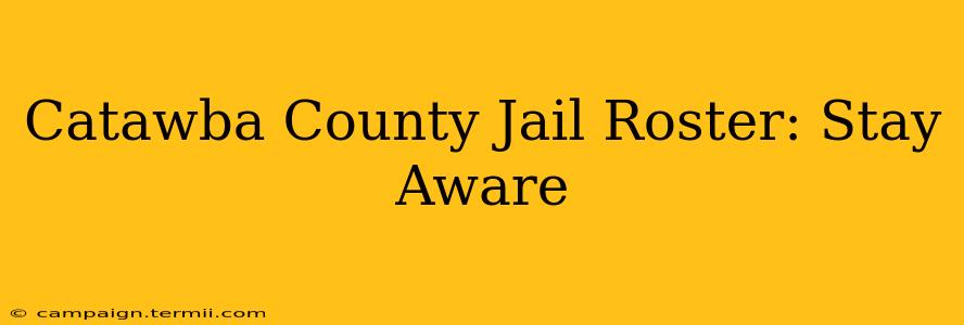 Catawba County Jail Roster: Stay Aware