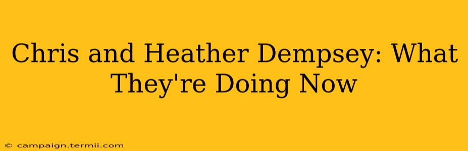 Chris and Heather Dempsey: What They're Doing Now