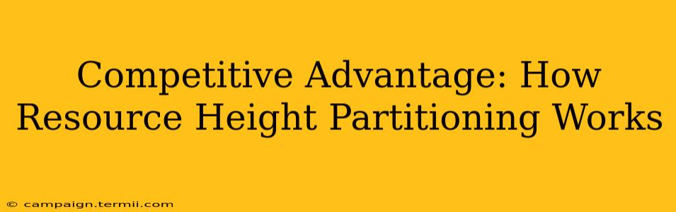 Competitive Advantage: How Resource Height Partitioning Works