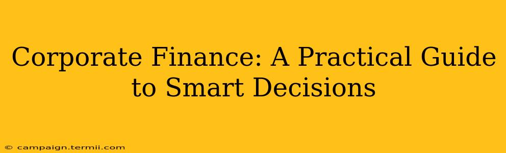 Corporate Finance: A Practical Guide to Smart Decisions