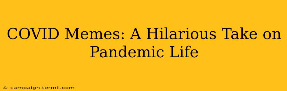 COVID Memes: A Hilarious Take on Pandemic Life