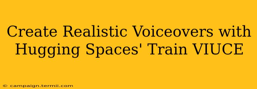 Create Realistic Voiceovers with Hugging Spaces' Train VIUCE