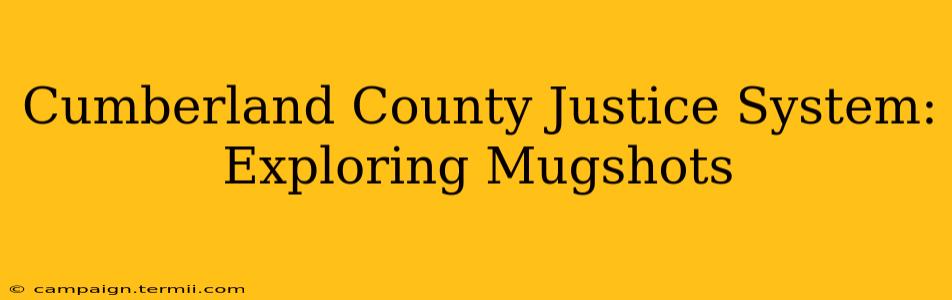 Cumberland County Justice System: Exploring Mugshots