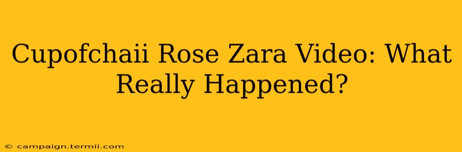 Cupofchaii Rose Zara Video: What Really Happened?