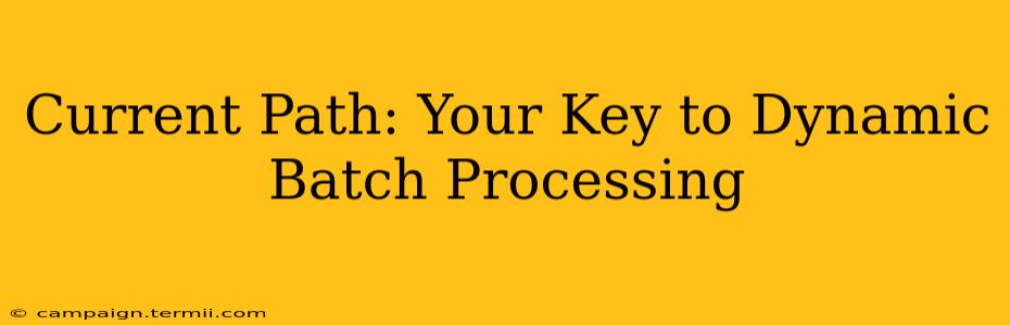 Current Path: Your Key to Dynamic Batch Processing