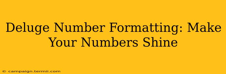 Deluge Number Formatting: Make Your Numbers Shine