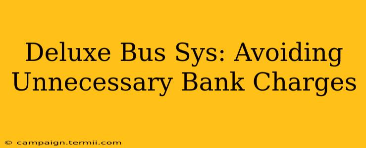 Deluxe Bus Sys: Avoiding Unnecessary Bank Charges