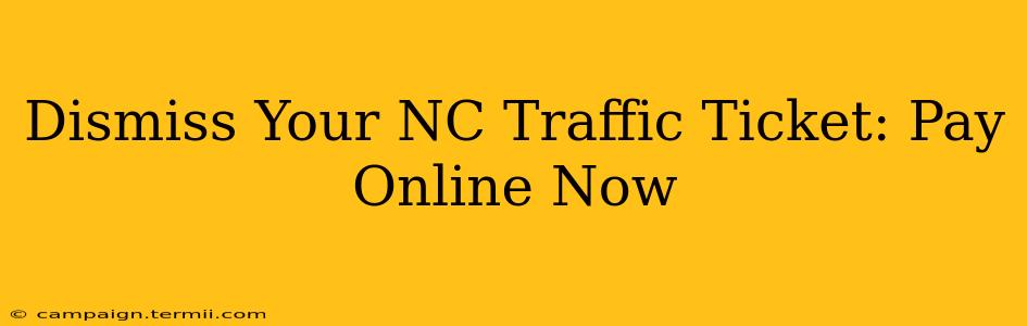 Dismiss Your NC Traffic Ticket: Pay Online Now