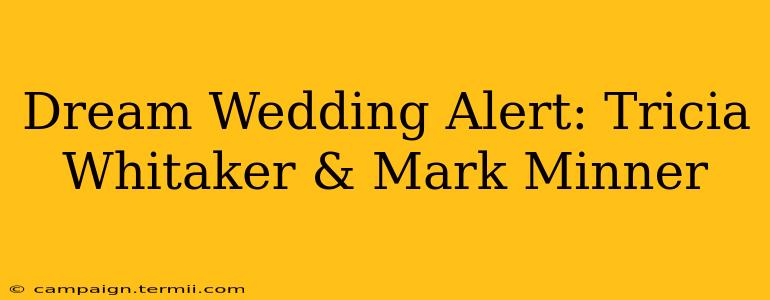 Dream Wedding Alert: Tricia Whitaker & Mark Minner