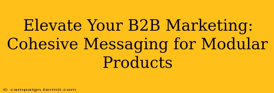 Elevate Your B2B Marketing: Cohesive Messaging for Modular Products