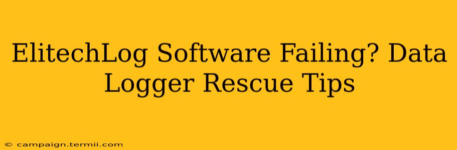 ElitechLog Software Failing? Data Logger Rescue Tips