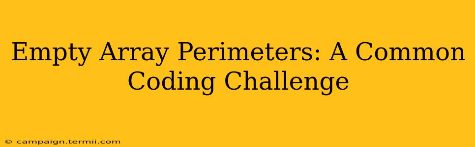 Empty Array Perimeters: A Common Coding Challenge