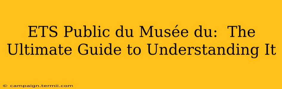 ETS Public du Musée du:  The Ultimate Guide to Understanding It