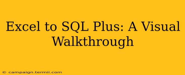 Excel to SQL Plus: A Visual Walkthrough