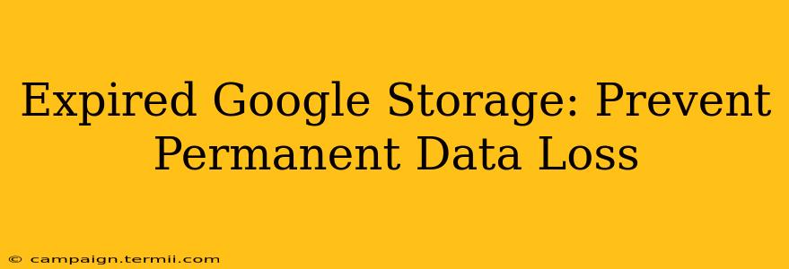 Expired Google Storage: Prevent Permanent Data Loss