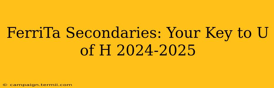 FerriTa Secondaries: Your Key to U of H 2024-2025