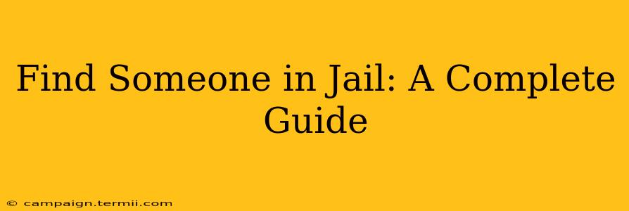 Find Someone in Jail: A Complete Guide