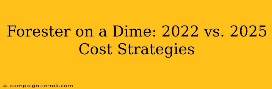 Forester on a Dime: 2022 vs. 2025 Cost Strategies