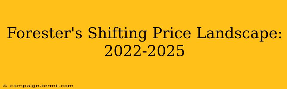 Forester's Shifting Price Landscape: 2022-2025