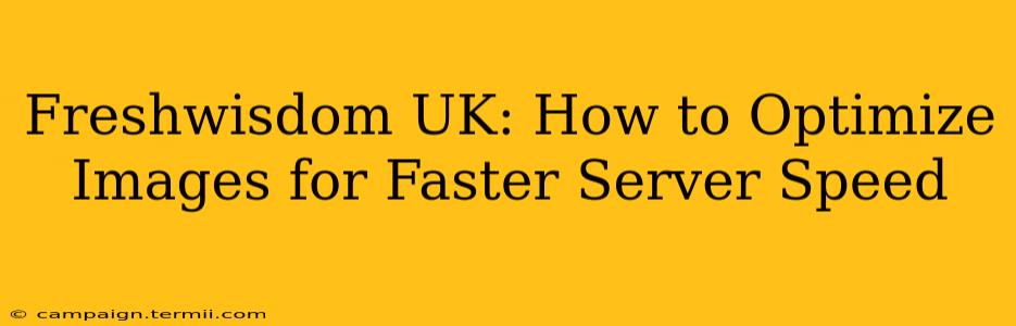 Freshwisdom UK: How to Optimize Images for Faster Server Speed