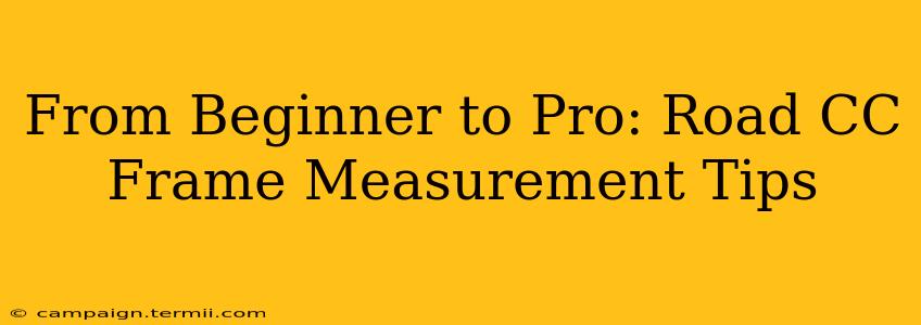 From Beginner to Pro: Road CC Frame Measurement Tips