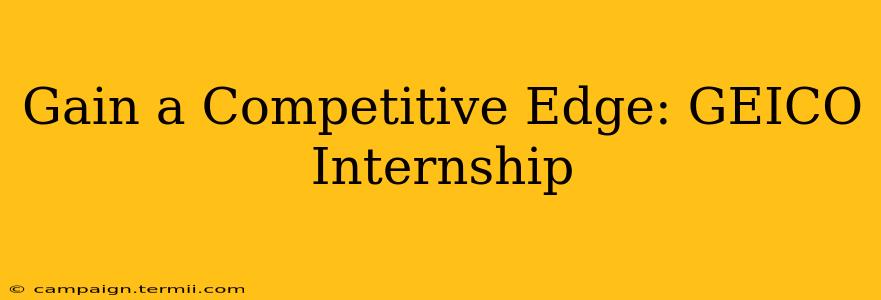 Gain a Competitive Edge: GEICO Internship