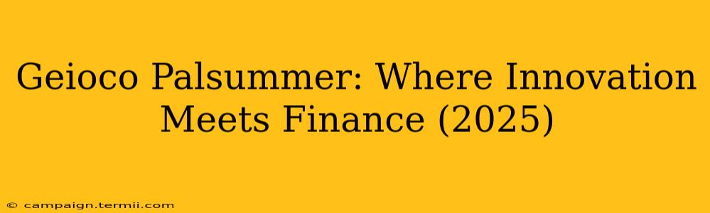 Geioco Palsummer: Where Innovation Meets Finance (2025)