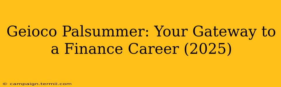 Geioco Palsummer: Your Gateway to a Finance Career (2025)