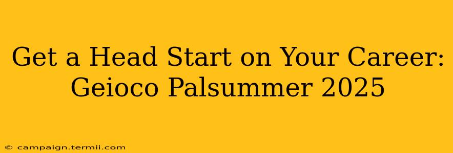 Get a Head Start on Your Career: Geioco Palsummer 2025