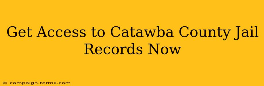 Get Access to Catawba County Jail Records Now