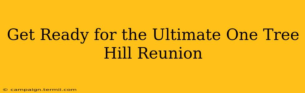 Get Ready for the Ultimate One Tree Hill Reunion