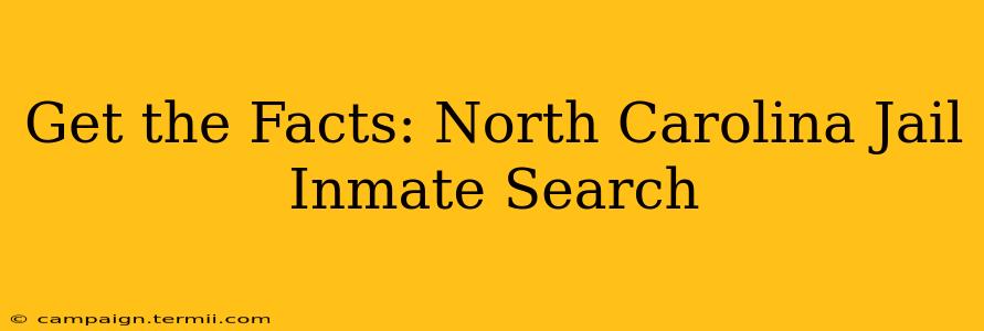 Get the Facts: North Carolina Jail Inmate Search