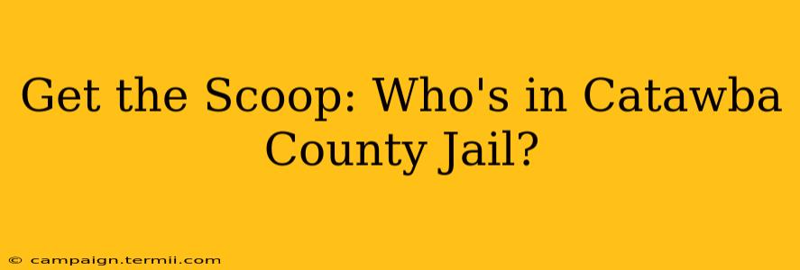 Get the Scoop: Who's in Catawba County Jail?