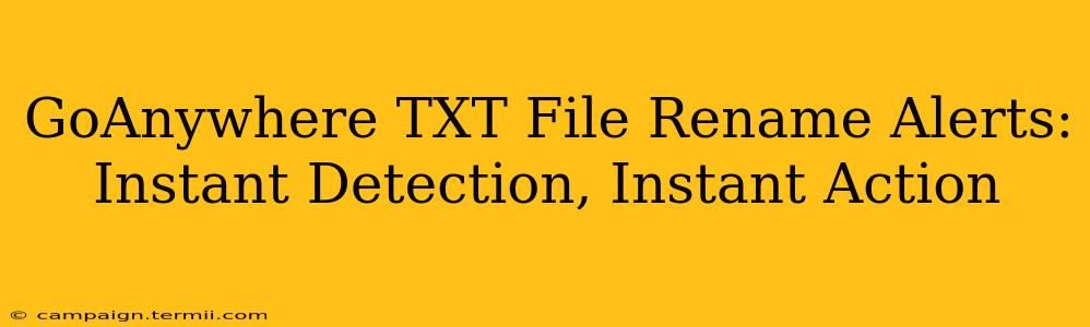 GoAnywhere TXT File Rename Alerts: Instant Detection, Instant Action